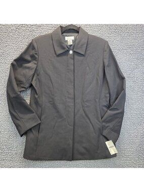 Gett Wool Jacket M Black Long Sleeves Quiet Luxury Whimsygoth Office Corpcore